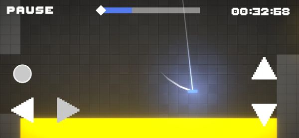 2D mobile game where you play as a square